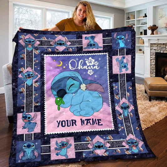 Sleeping Baby - Personalized Ohana Quilt 0523