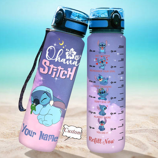 Sleeping Baby - Personalized Ohana Water Tracker Bottle 0523