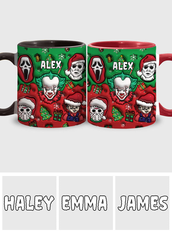 Horror Christmas - Personalized Accent Mug