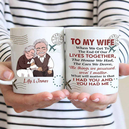 If I Had My Life To Live Over Again - Personalized Couple Mug