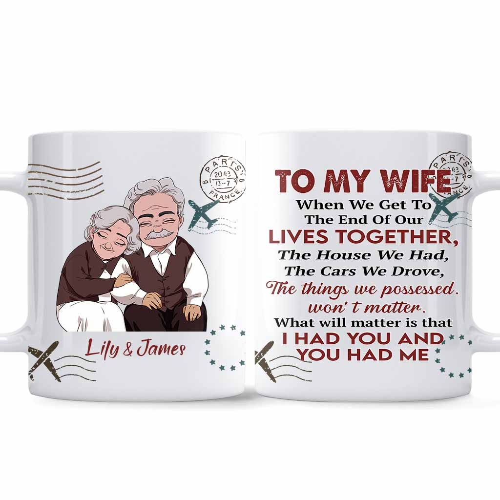 If I Had My Life To Live Over Again - Personalized Couple Mug