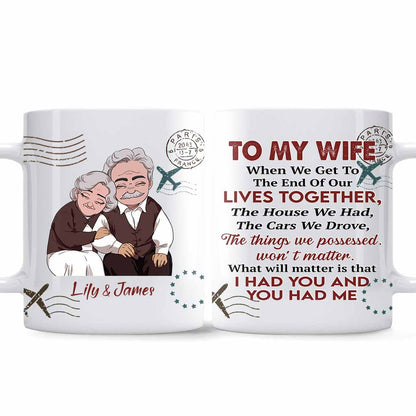 If I Had My Life To Live Over Again - Personalized Couple Mug