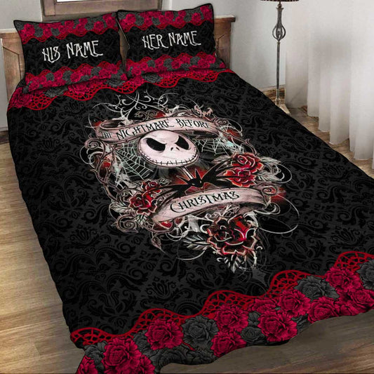 Dark Roses Nightmare - Personalized Nightmare Quilt Set