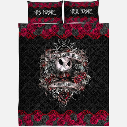 Dark Roses Nightmare - Personalized Nightmare Quilt Set