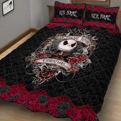 Dark Roses Nightmare - Personalized Nightmare Quilt Set