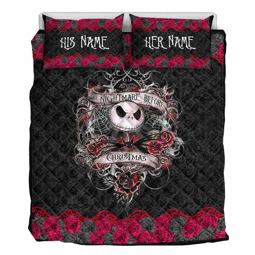 Dark Roses Nightmare - Personalized Nightmare Quilt Set