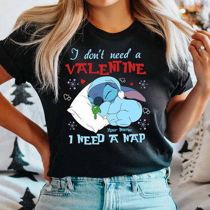 I Don't Need A Valentine - Personalized Valentine Ohana T-shirt and Hoodie