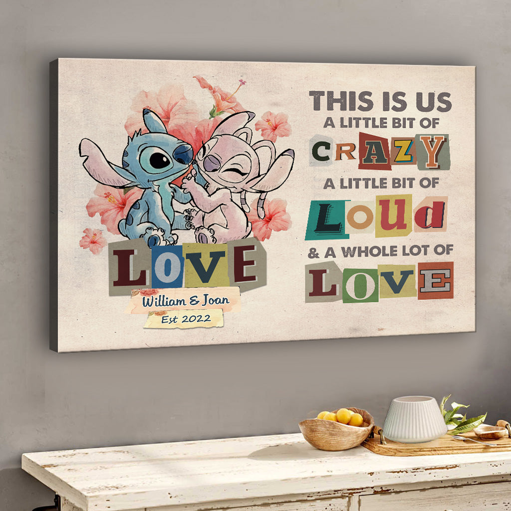 This Is Us - Personalized Couple Ohana Canvas And Poster