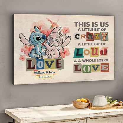 This Is Us - Personalized Couple Ohana Canvas And Poster