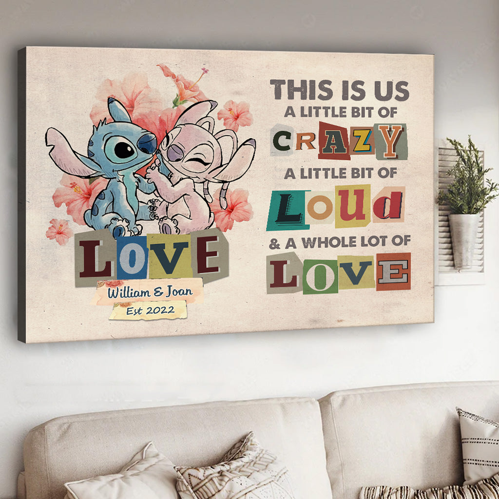 This Is Us - Personalized Couple Ohana Canvas And Poster