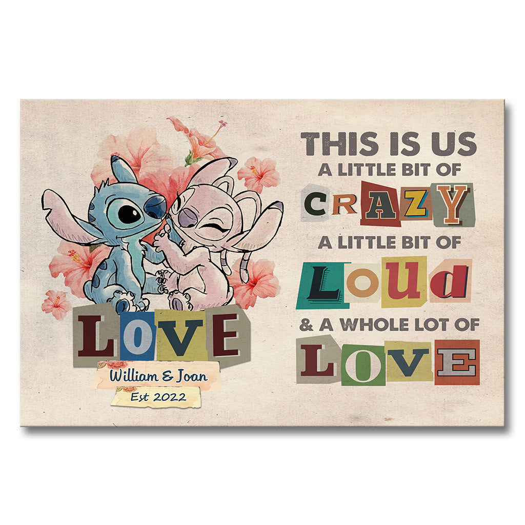 This Is Us - Personalized Couple Ohana Canvas And Poster