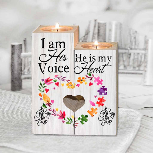 Let's Grow Together - Autism Awareness Personalized Candle Holder