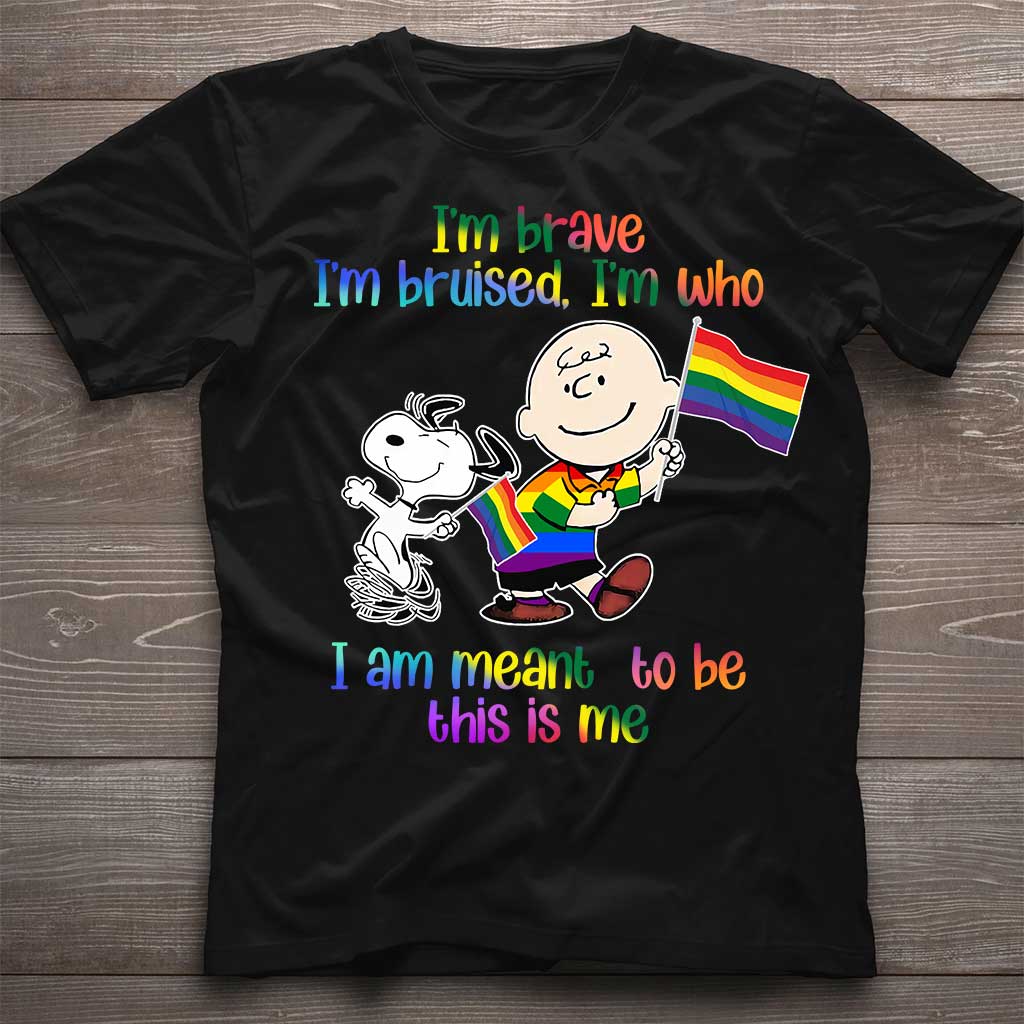 I'm Brave I'm Bruised - LGBT Support T-shirt and Hoodie