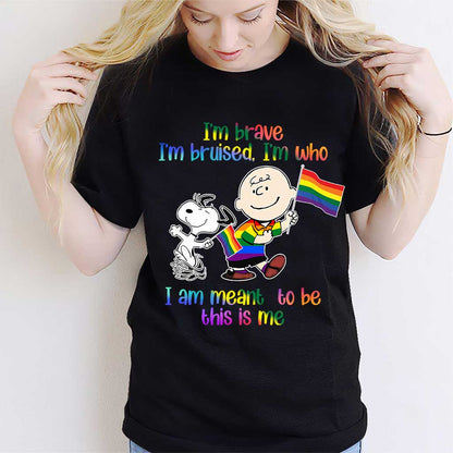 I'm Brave I'm Bruised - LGBT Support T-shirt and Hoodie