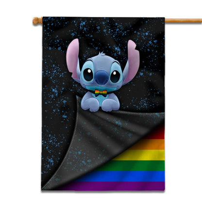 Ohana And Pride - LGBT Support House Flag