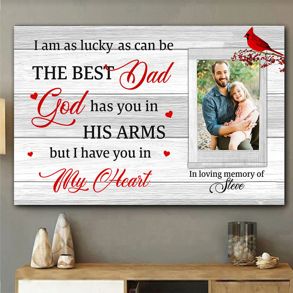 The Best Dad Belonged To Me - Personalized Father's Day Memorial Poster