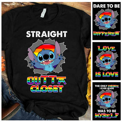 Straight Outta Closet - Personalized LGBT Support Kid Shirts