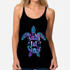Salty LiL&#39; Beach - Turtle Cross Tank Top