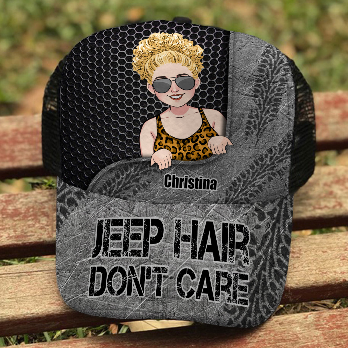 Jeep Hair Don't Care - Personalized Car Trucker Hat