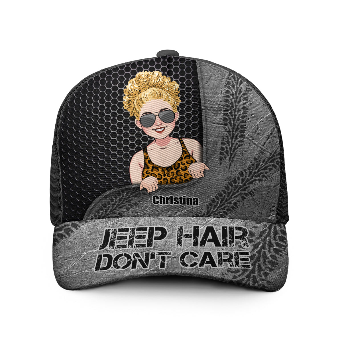 Jeep Hair Don't Care - Personalized Car Trucker Hat