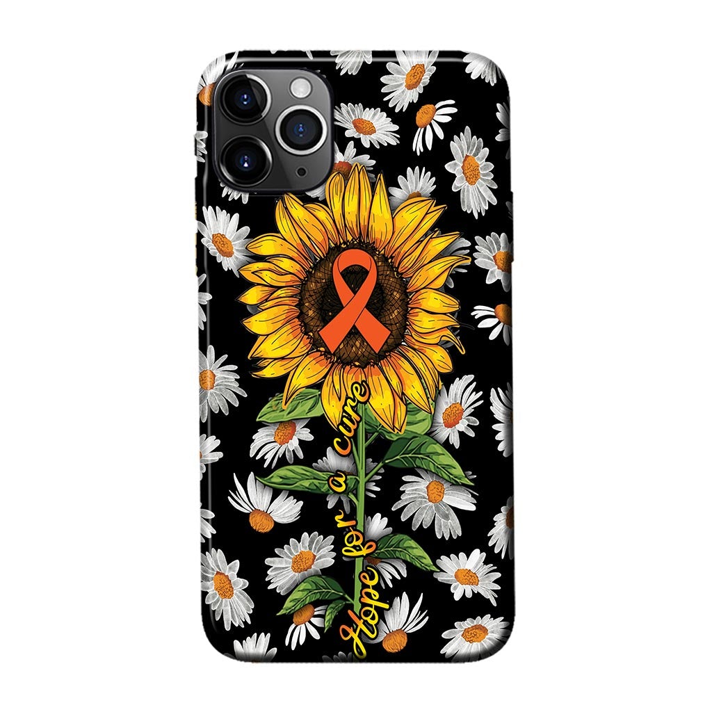 Hope For A Cure  - Multiple Sclerosis Awareness Phone Case 092021
