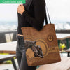 You&#39;re My Happy Place - Personalized Horse Tote Bag