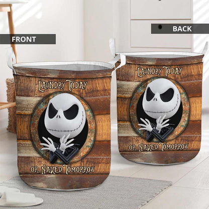 Laundry Today - Nightmare Laundry Basket With 3D Pattern Print