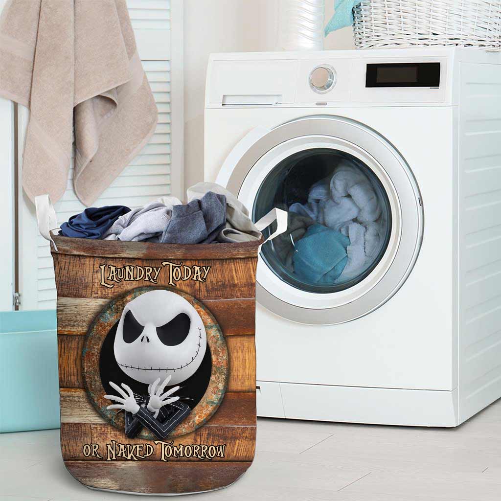 Laundry Today - Nightmare Laundry Basket With 3D Pattern Print