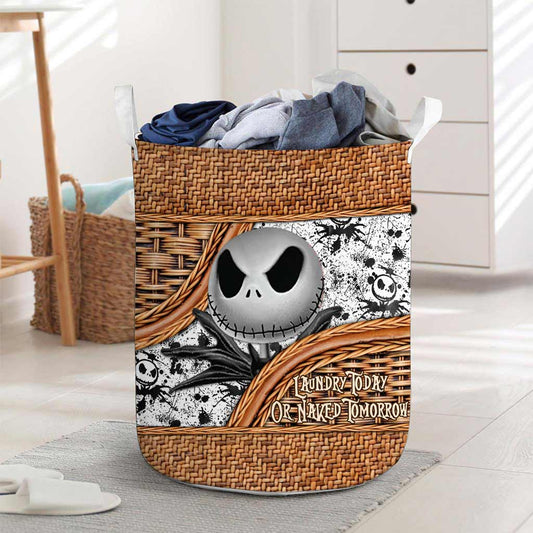 Laundry Today - Nightmare Laundry Basket With 3D Pattern Print