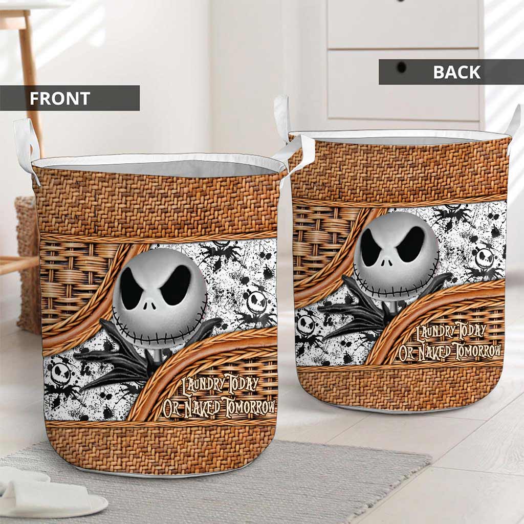 Laundry Today - Nightmare Laundry Basket With 3D Pattern Print