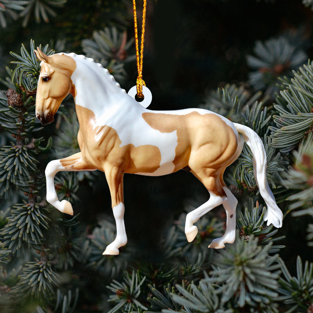 Love Horses - Christmas Horse Ornament (Printed On Both Sides)