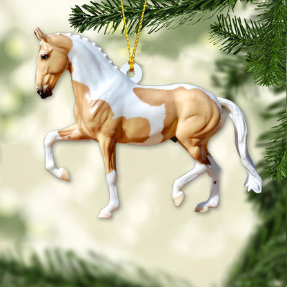 Love Horses - Christmas Horse Ornament (Printed On Both Sides)