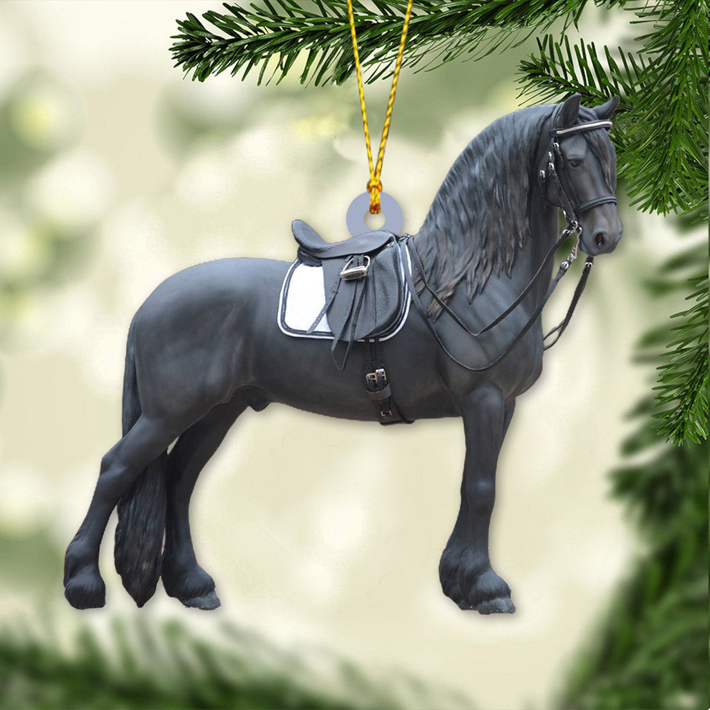 Love Horses - Christmas Horse Ornament (Printed On Both Sides)