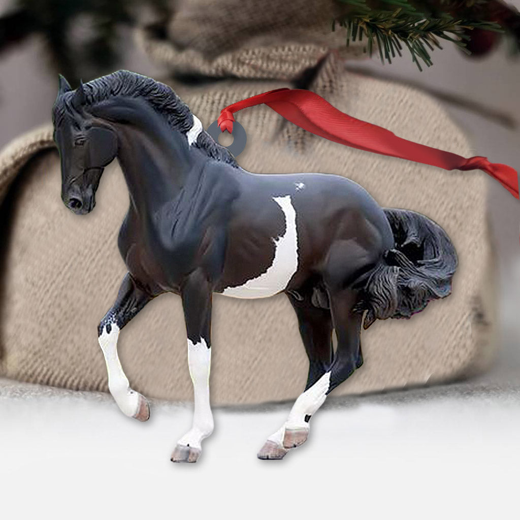 Love Horses - Christmas Horse Ornament (Printed On Both Sides)