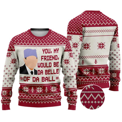 Da Belle Of Da Ball - Personalized Christmas Sweater