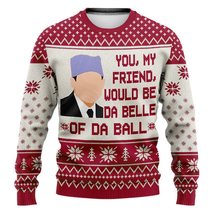 Da Belle Of Da Ball - Personalized Christmas Sweater