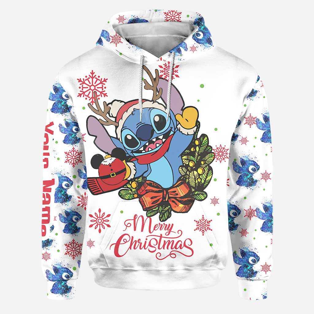 Merry Christmas - Personalized Christmas Ohana Hoodie and Leggings