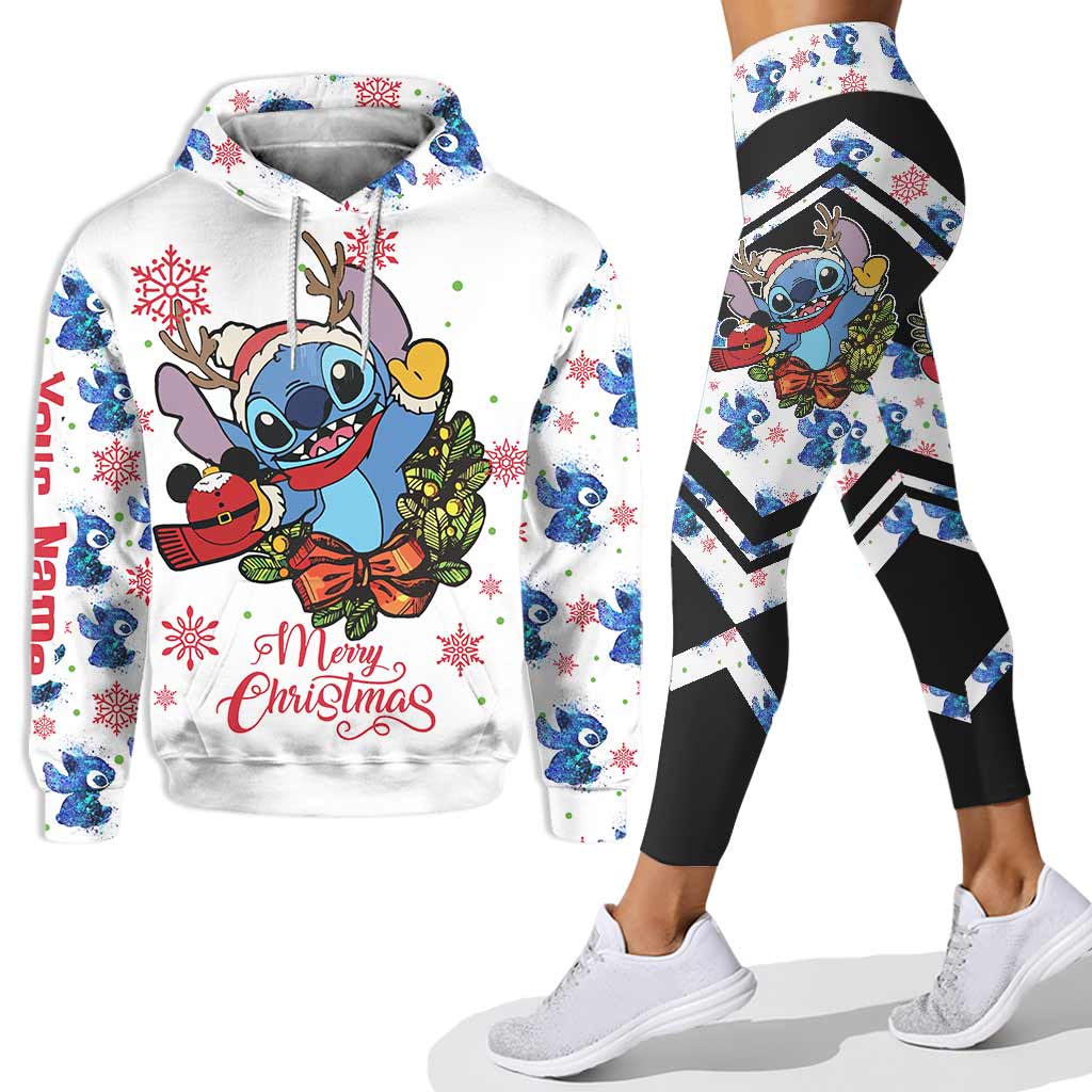 Merry Christmas - Personalized Christmas Ohana Hoodie and Leggings