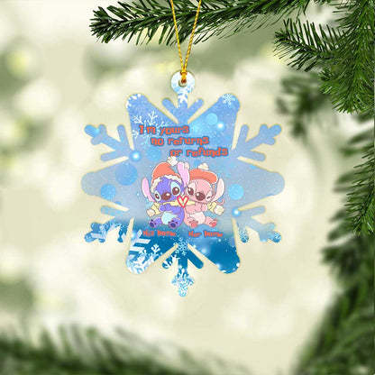 I’m Yours - Personalized Ohana Transparent Ornament