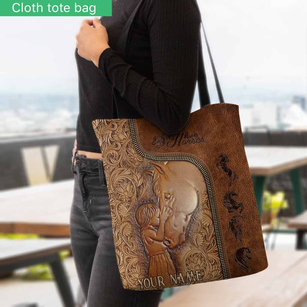 Love Horses - Personalized Tote Bag