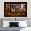 Home Is Where I&#39;m With You - Personalized Couple Mouse Poster