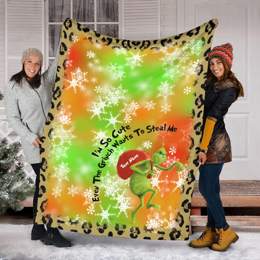 Wonderful Time Of A Year - Personalized Stole Christmas Blanket