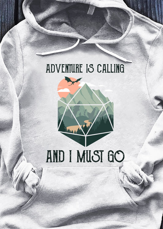 Adventure Is Calling RPG T-shirt and Hoodie 0523