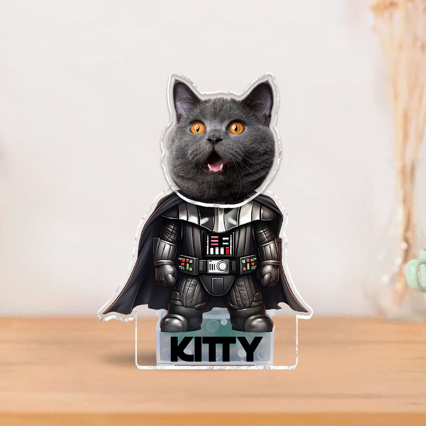 The Force Is Strong With This Cat Dog - Personalized Cat Custom Shaking Head