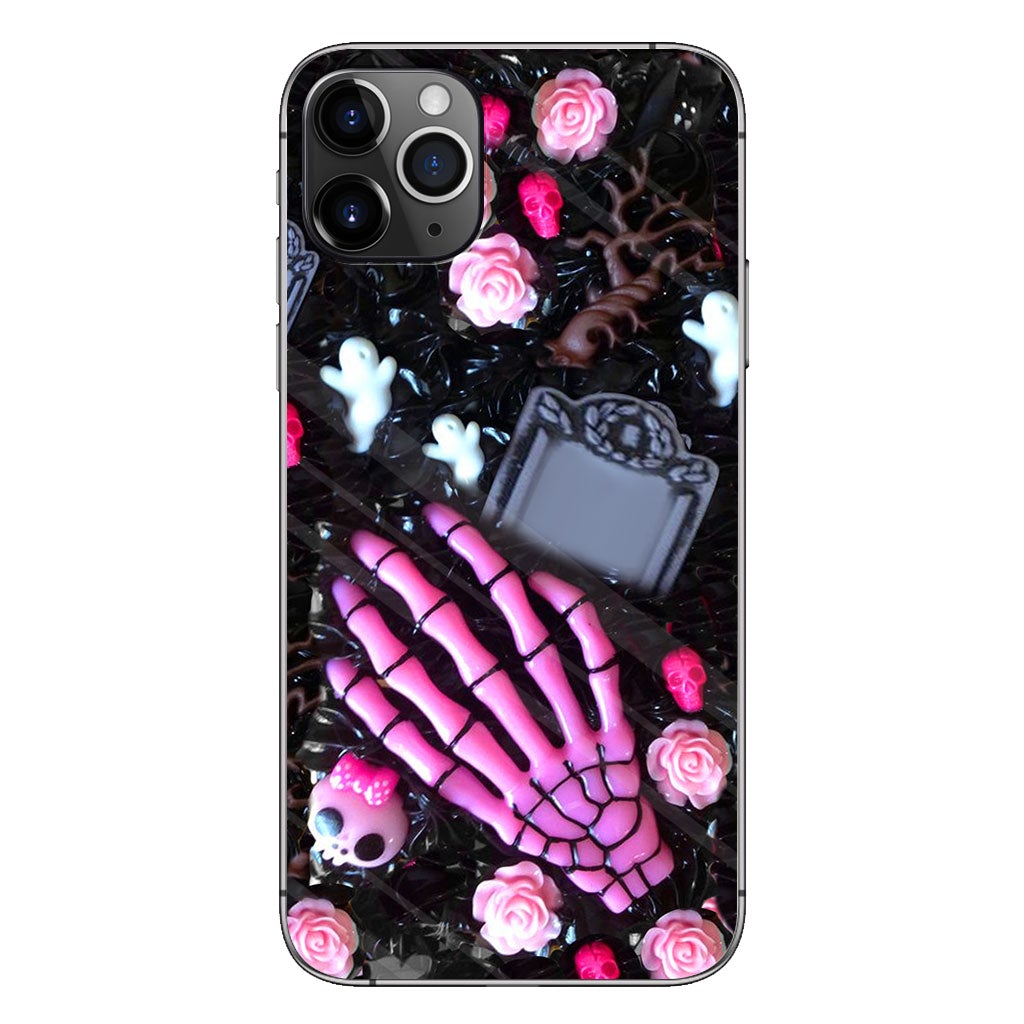 Love Skulls Handmade Decorated Personalized 3D Printed Phone Case