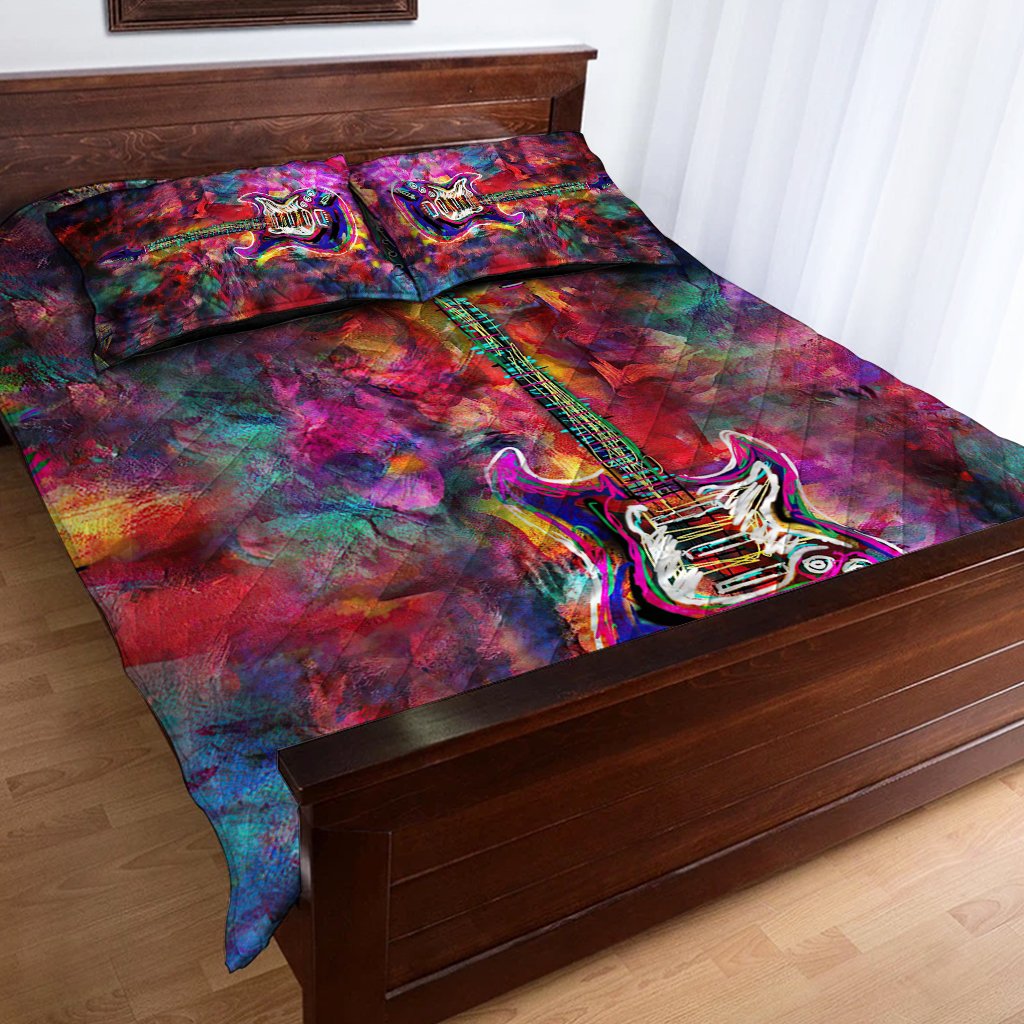 Guitar Quilt Bed Set