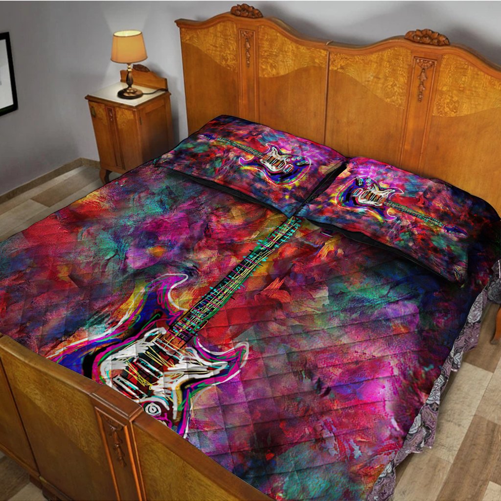 Guitar Quilt Bed Set