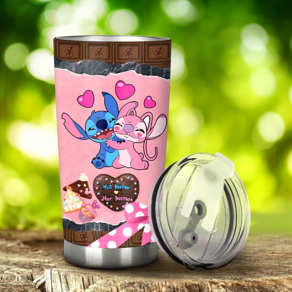 My Heart Is Happy - Personalized Couple Ohana Tumbler