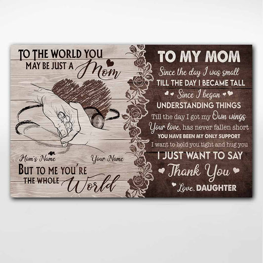 To My Mom - Personalized Mother's Day Nurse Poster