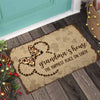 The Happiest Place On Earth - Personalized Mother&#39;s Day Grandma Doormat